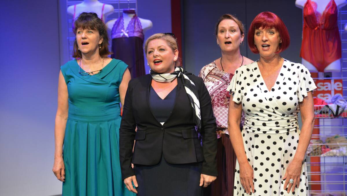 Cast of Menopause the musical - Women on Fire during production.