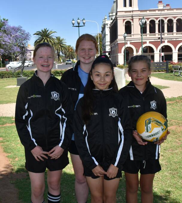 Katie Schulz, Josephine Mckenzie, Abby Nolan-Hodges and Lily Browne have been selected to play for Wagga City Wanderers FC in 2021.