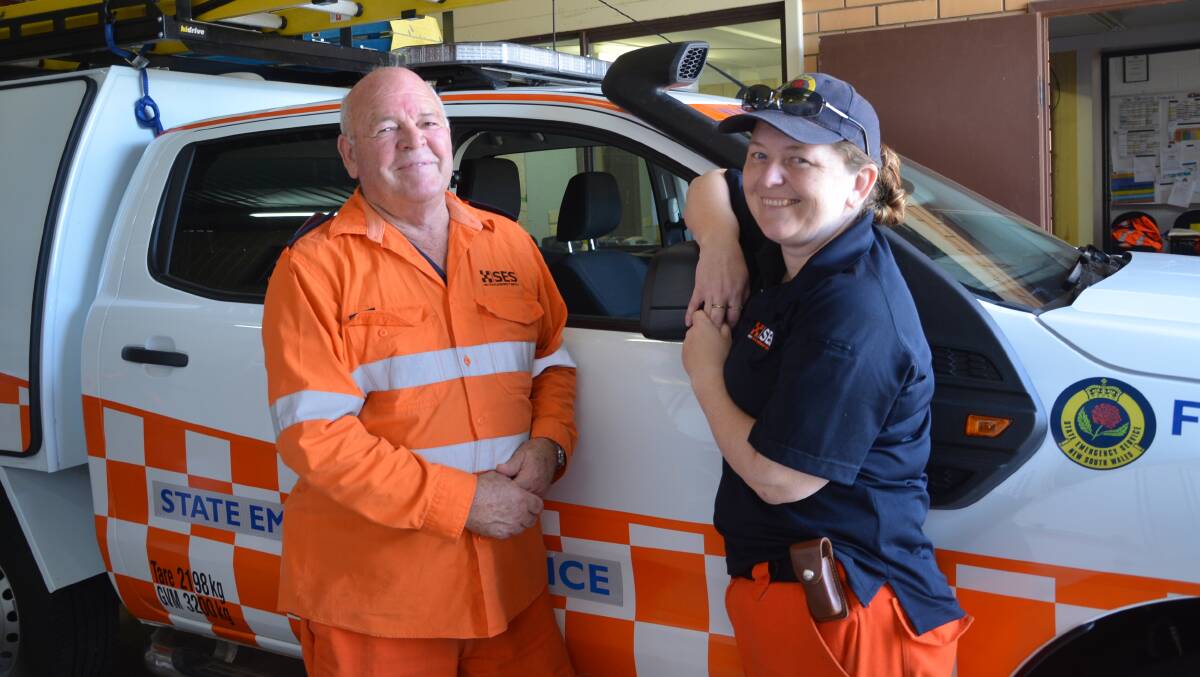 Roc Walshaw and Kerry Locke are inviting people down to the SES headquarters for their open day.