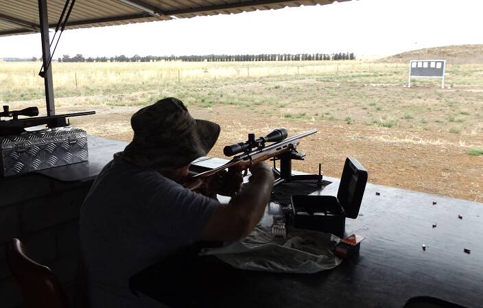 Dennis Finn shooting the 25metre Fox target shoot last year.