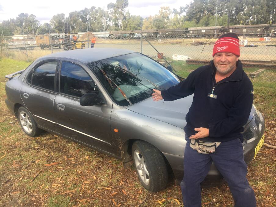 Collectors Dream: Brad "Gibbo" Gibson and the highly sought after Bogan Mobile, which will be auctioned off to raise funds for charity. Photos: Supplied.