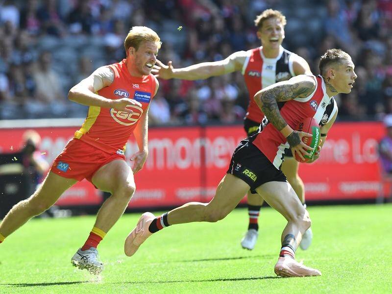 St Kilda have held off Gold Coast for a one-point win in their AFL clash at Marvel Stadium.