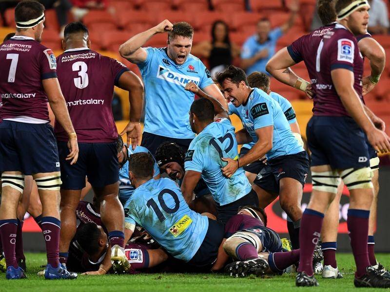 The Waratahs have moved back to within a win of the top of the Australian Super Rugby conference.