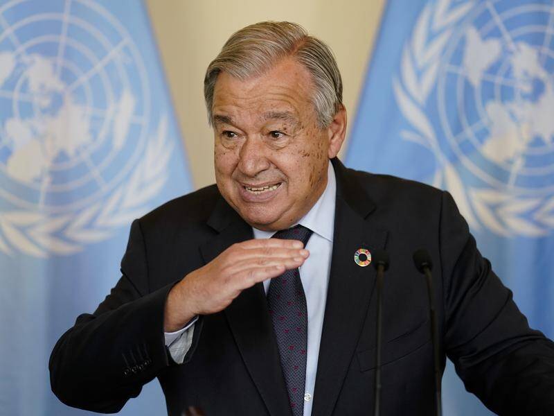UN Secretary-General Antonio Guterres warns carbon emissions need to be cut by 45 per cent by 2030.
