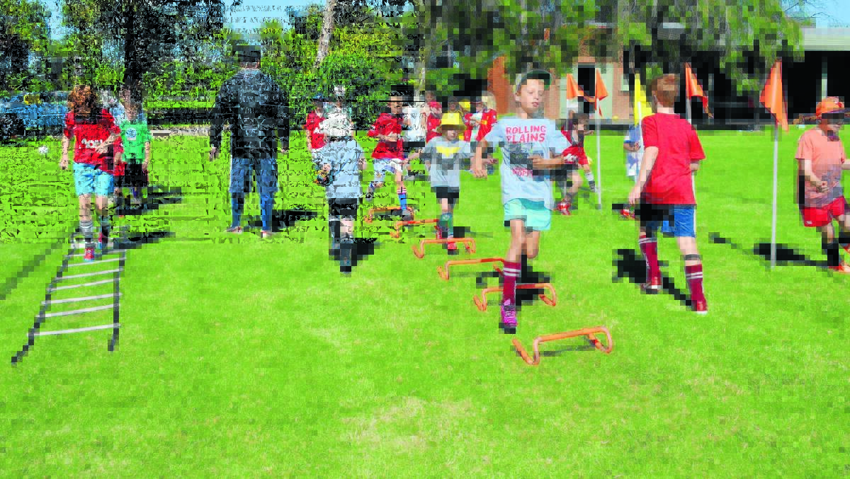 Around 40 budding soccer players attended the very first holiday soccer camp in Forbes, which was a great success.