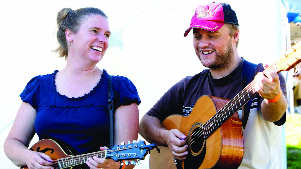 Chloe and Jason Roweth were two of the artists who performed local folk music as part of The Streets of Forbes folk song project. 