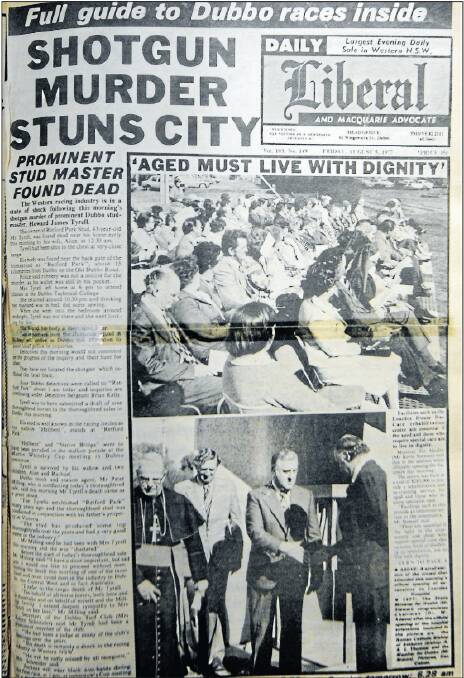 Front page of the Daily Liberal in August 1977.