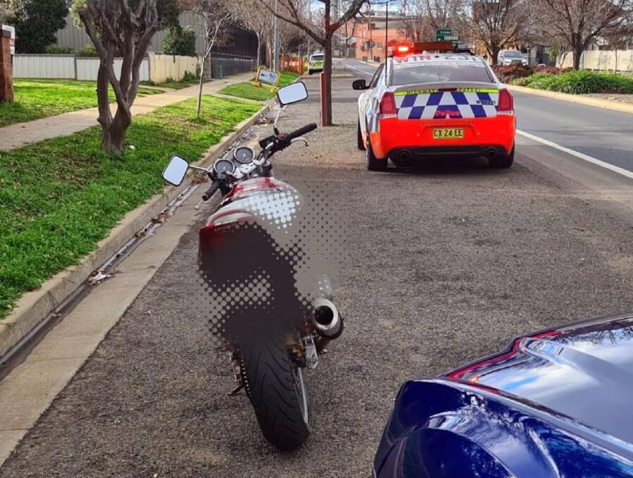 OFF THE ROAD: A young motorbike rider caught the attention of police due to his "manner of driving", officers said. Photo: NSW POLICE