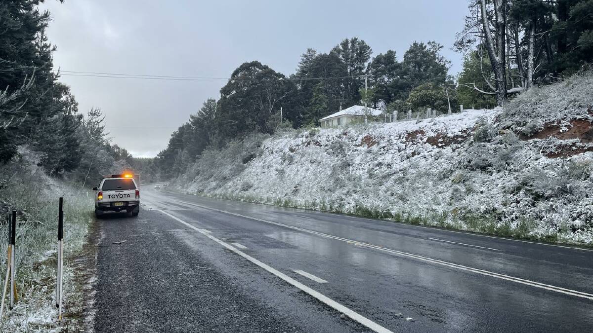 Snow has fallen in some parts of NSW, with a white dusting on the morning of November 2, 2022.