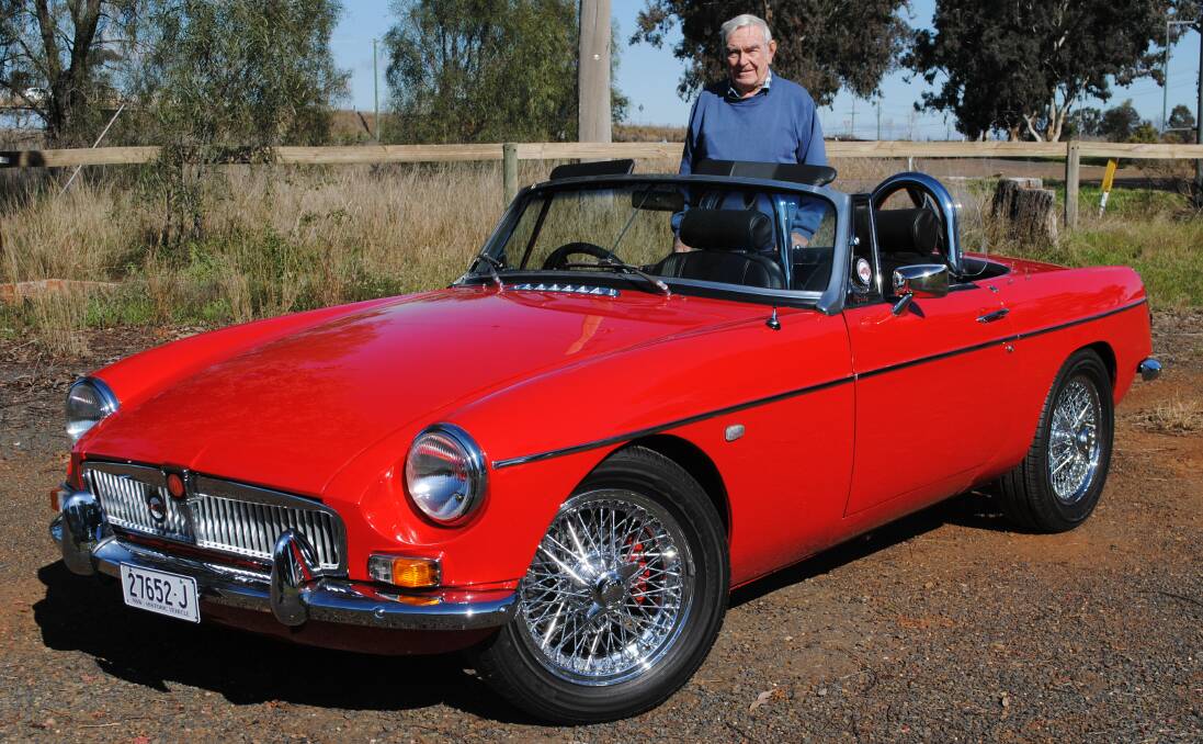 IMMACULATE: Bruce Wenbam with his 1969 Mk 2 MGB, which he says runs beautifully. Picture: JEFF MCCLURG